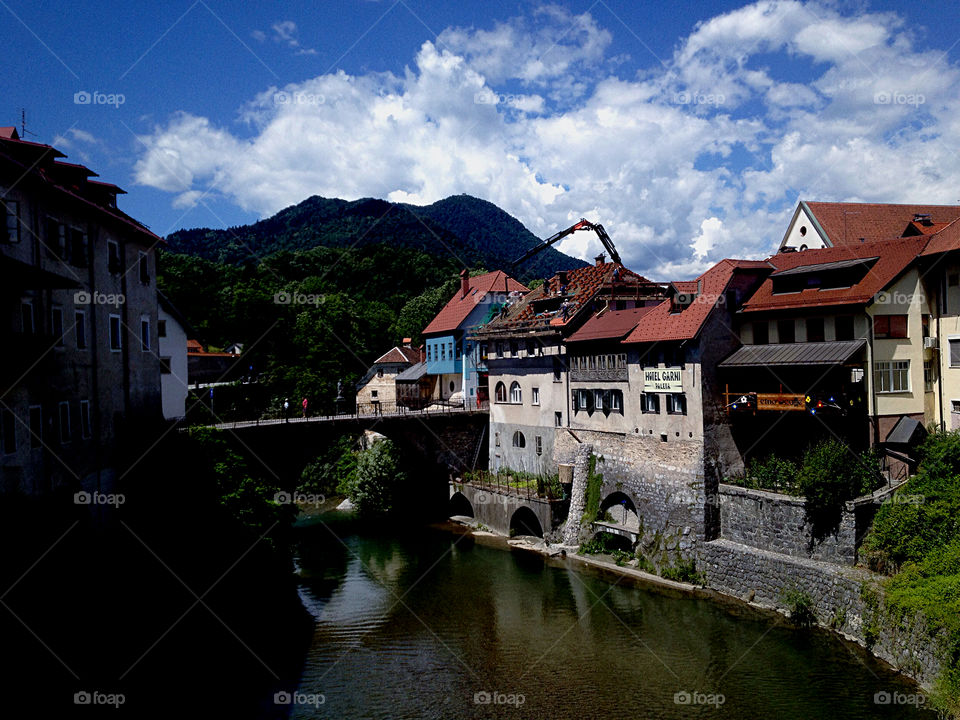 Beautiful small town in Slovenia 