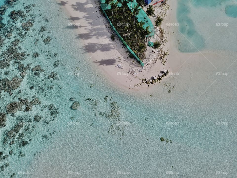 summer in maldives beach 