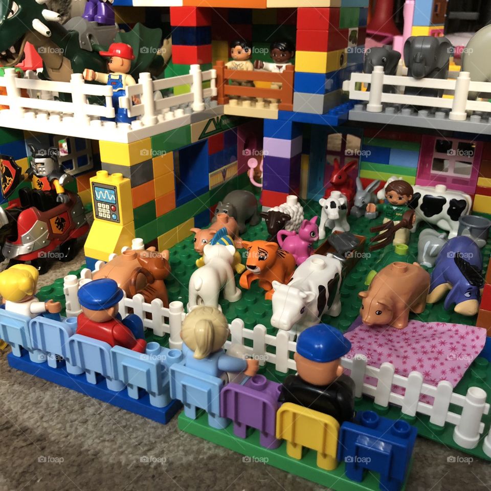 An entire Duplo town
