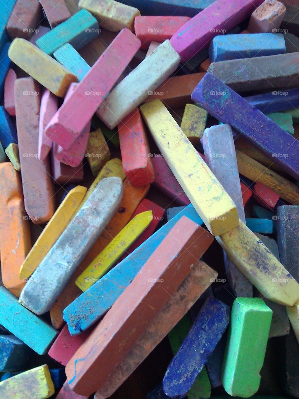 Colorful Dusty Chalks