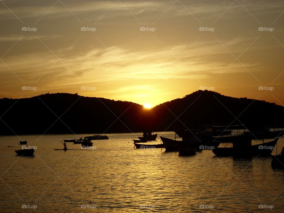 Beautiful sunset in Búzios, Rio de Janeiro - Brazil