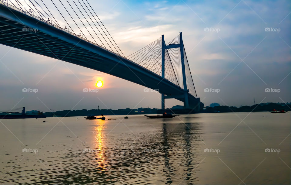 serene sunset by the Princep Ghat...