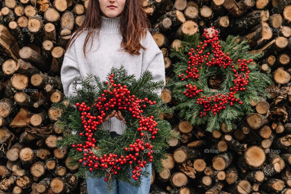 Christmas wreaths as a gift.