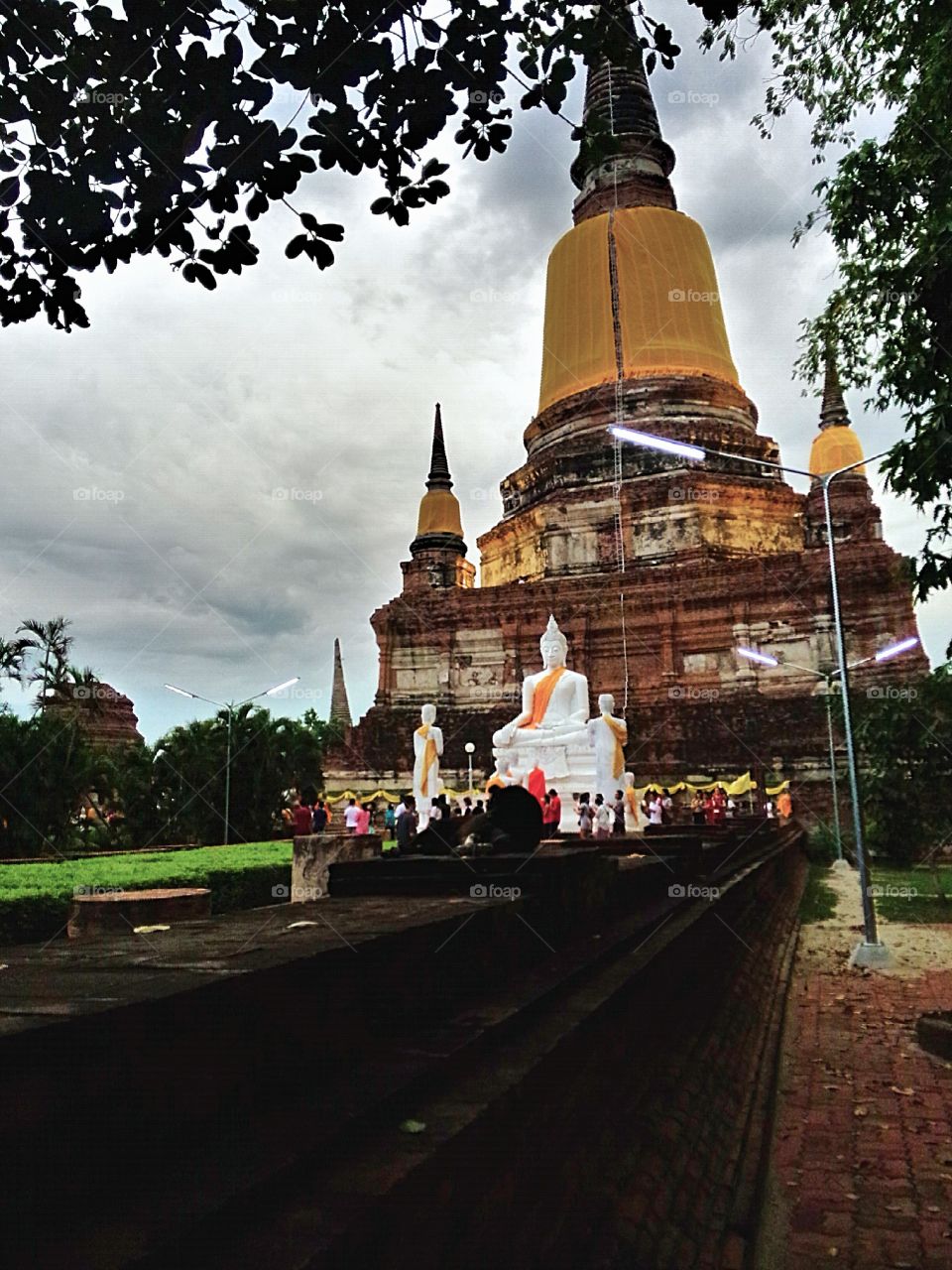 Vesak Bucha,Day Activities,Wat Yai Chai Mongkol,Ayutthaya,Thailand,by..oppo