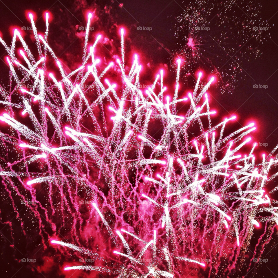 pink glitter fireworks sparkle by claudeschneider