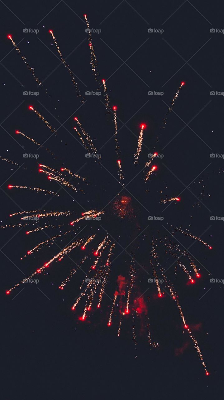 Fireworks are a class of low explosive pyrotechnic devices used for aesthetic and entertainment purposes.