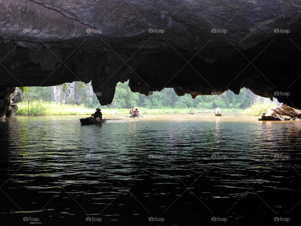 Walk the river in tam coc vietnam