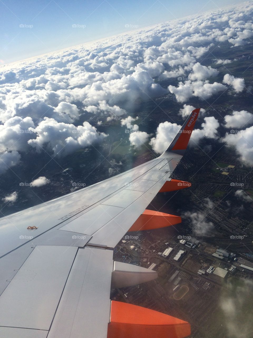 Candy Floss Sky. Easyjet take off ...