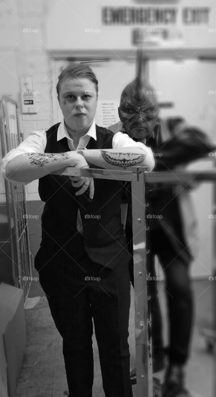 Two man dressed for party