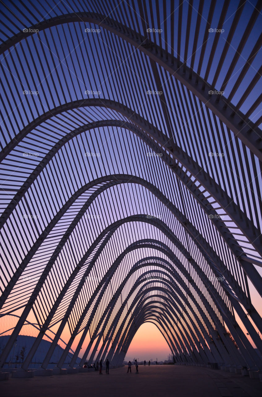 The Olympic stadium in Athens, Greece