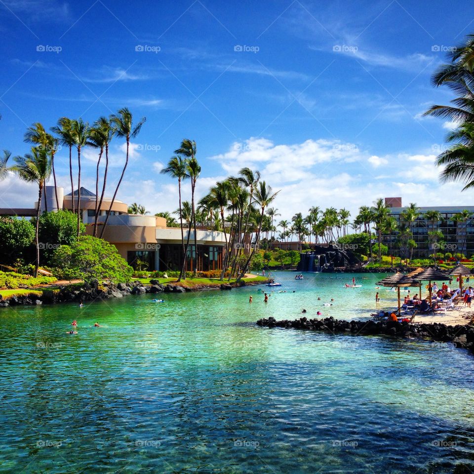 People enjoying in resort