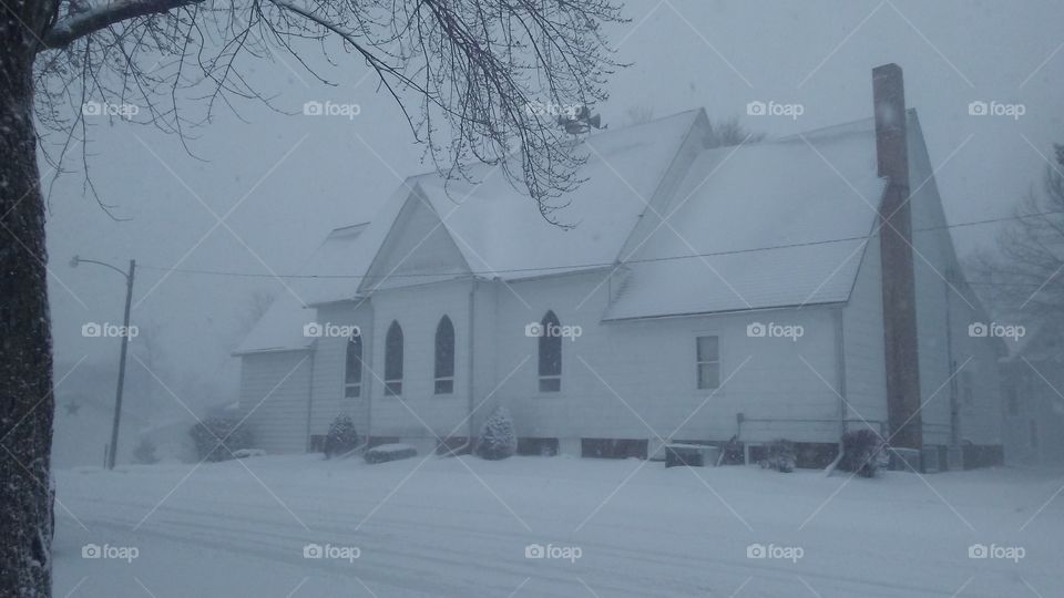 Snow, Winter, Cold, House, Frozen