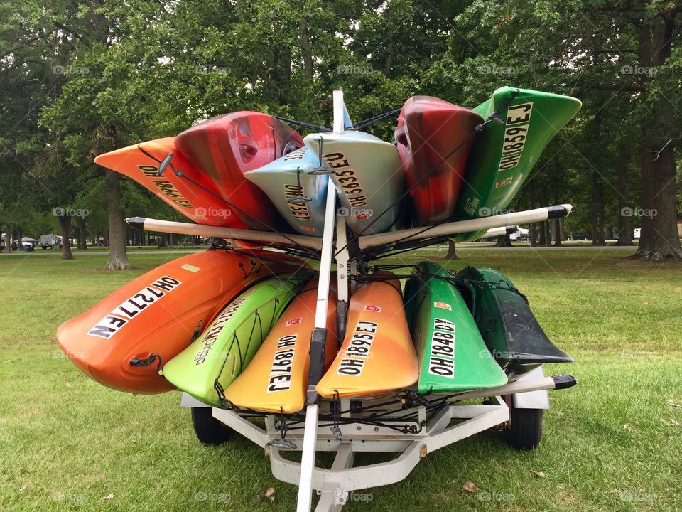 Colorful Kayaks