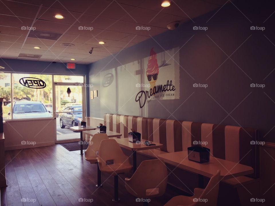 Quaint ice cream shop