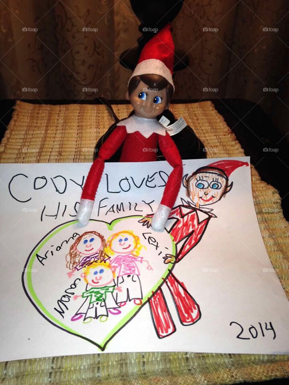 Our Elf loves his family.  