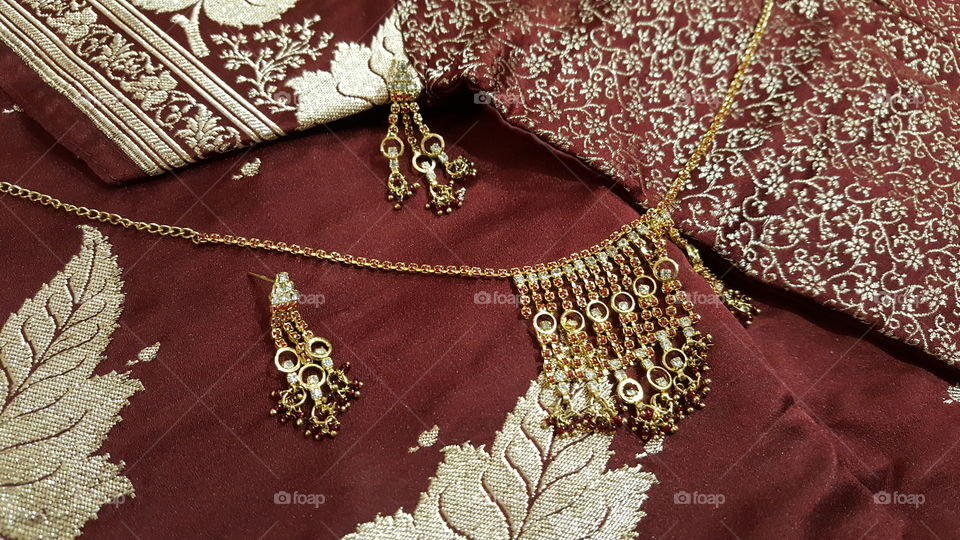 Indian Traditional Red Saree