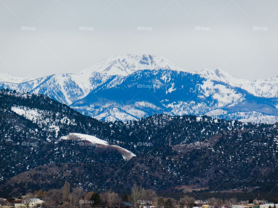 Winter mountains