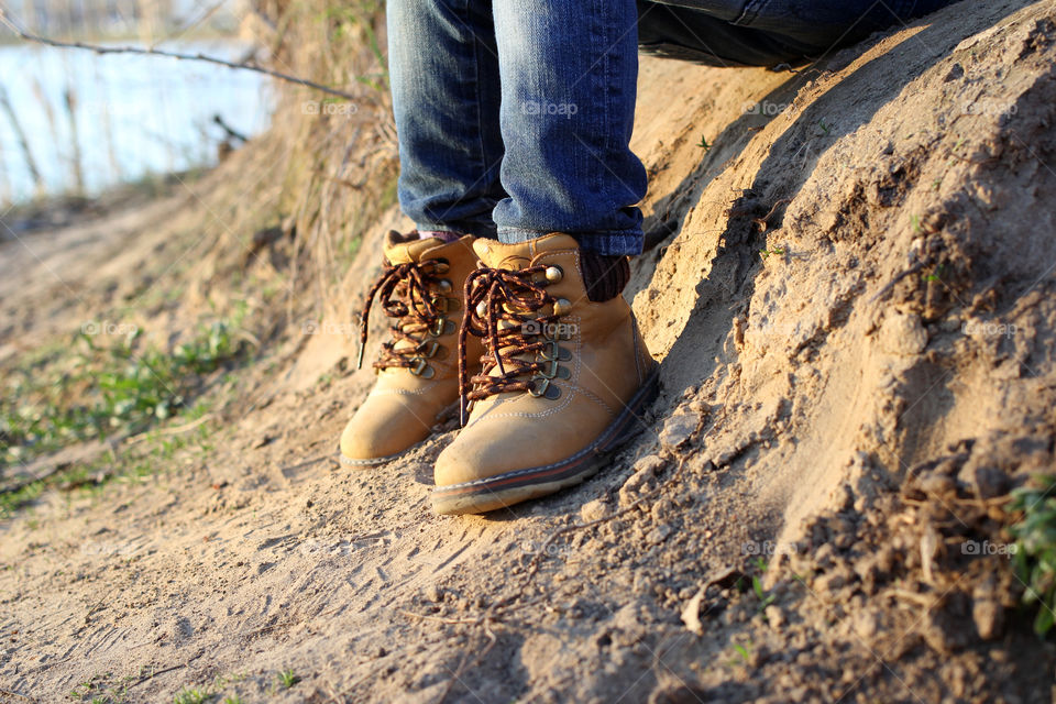 Man, people, child, feet, baby feet, boots, boots, children's shoes, sport, nature, rest, walk, landscape, still-life, grass, city, Belarus, Minsk, Gomel