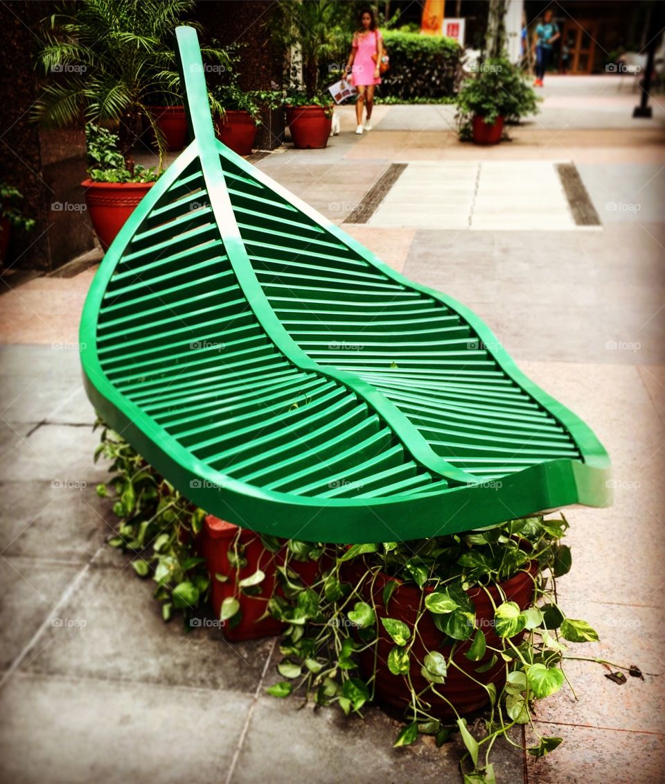Leaf Bench for relaxation..