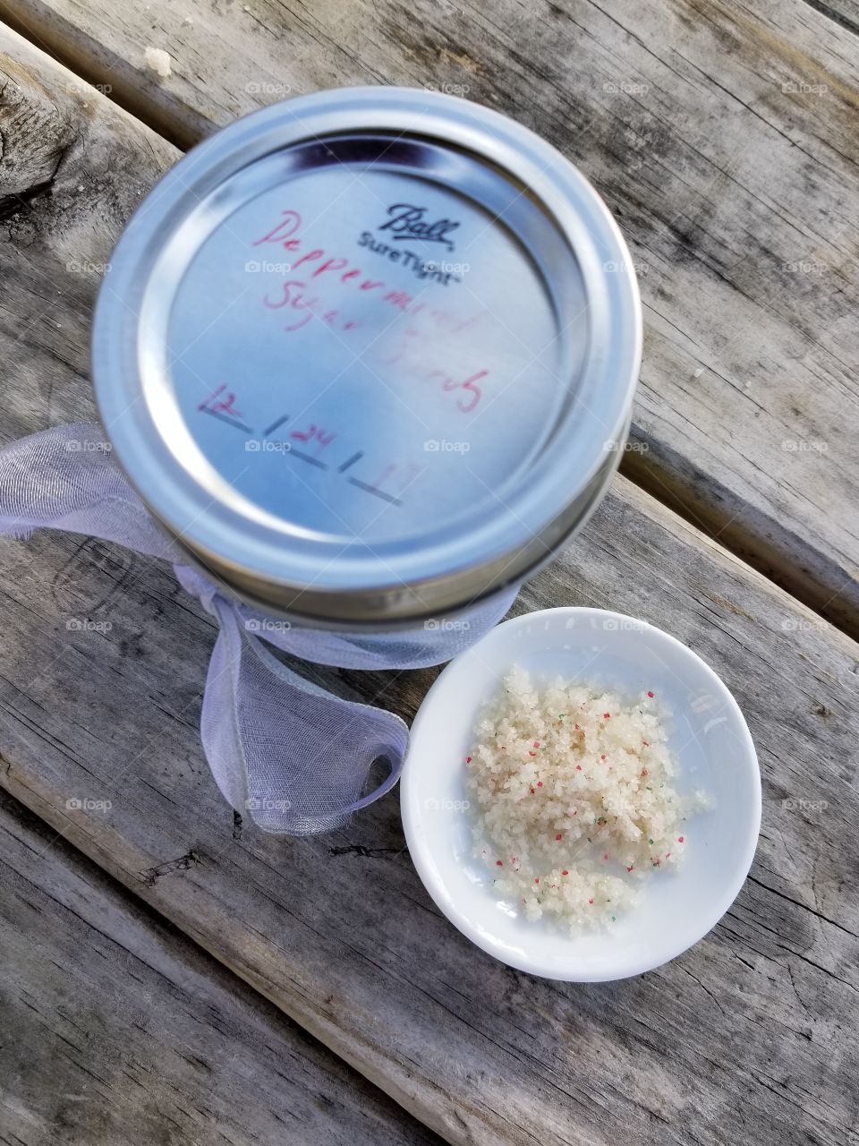 Christmas sugar scrub