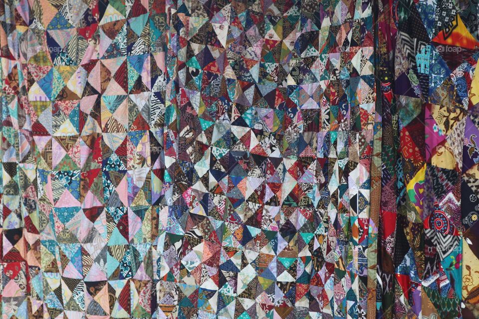 Indonesian colourful patchwork