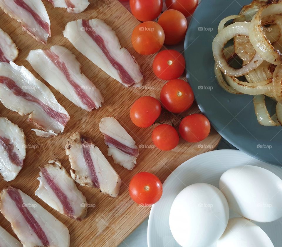 Rustic food ingredients