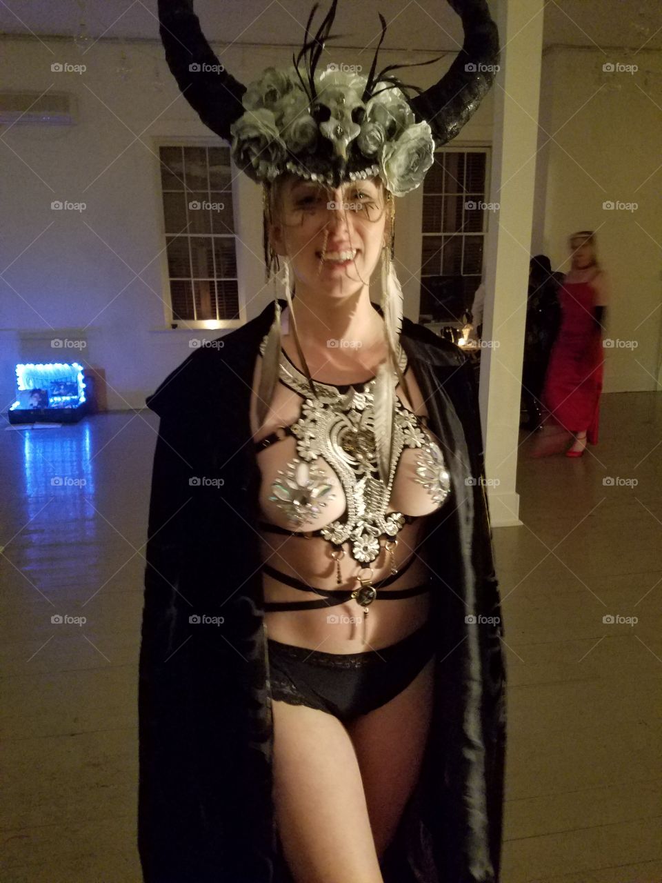 Beautiful woman at the Vampire Ball in New Orleans.