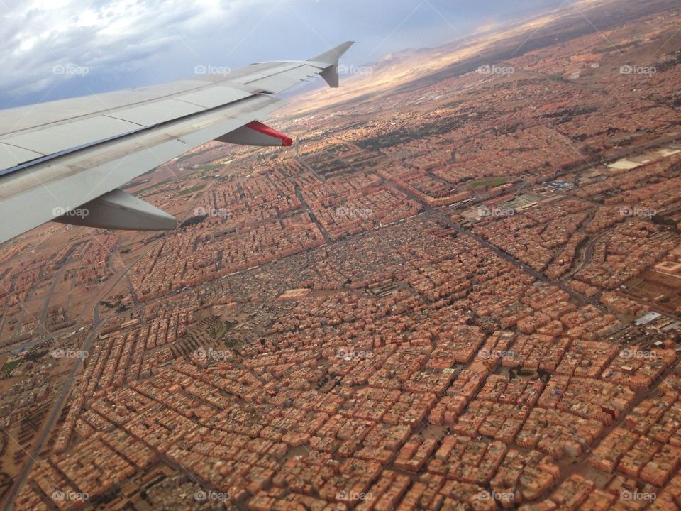 Aerial view Marrakech 