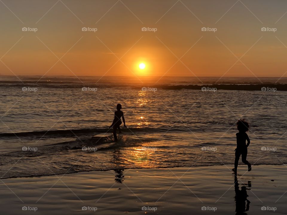 Sunset in the beach 