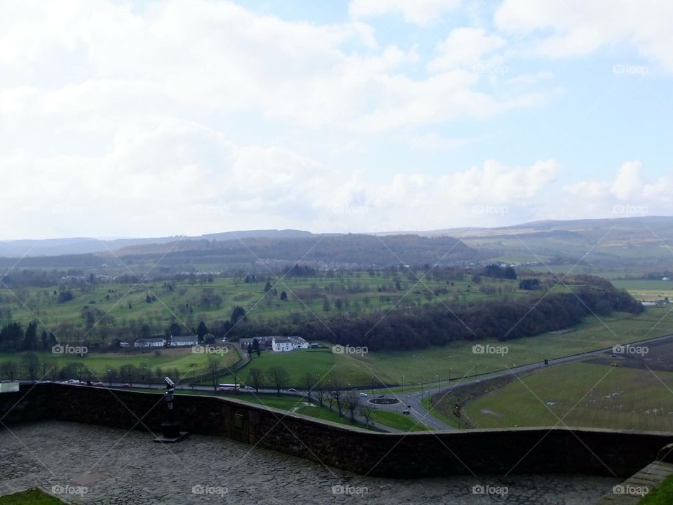 Views from Stirling Castle, Scotland 
