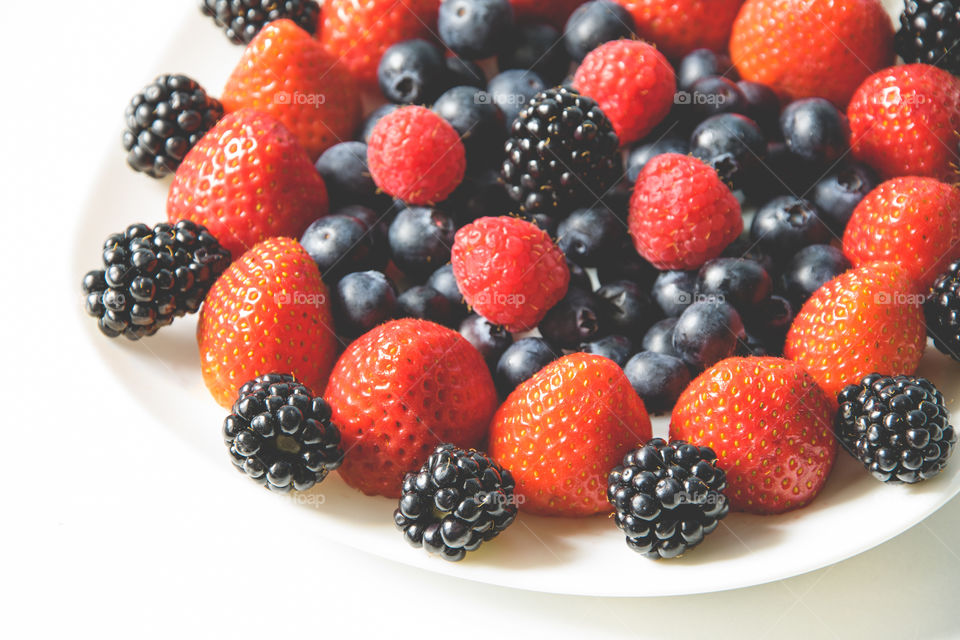 Berries on a plate