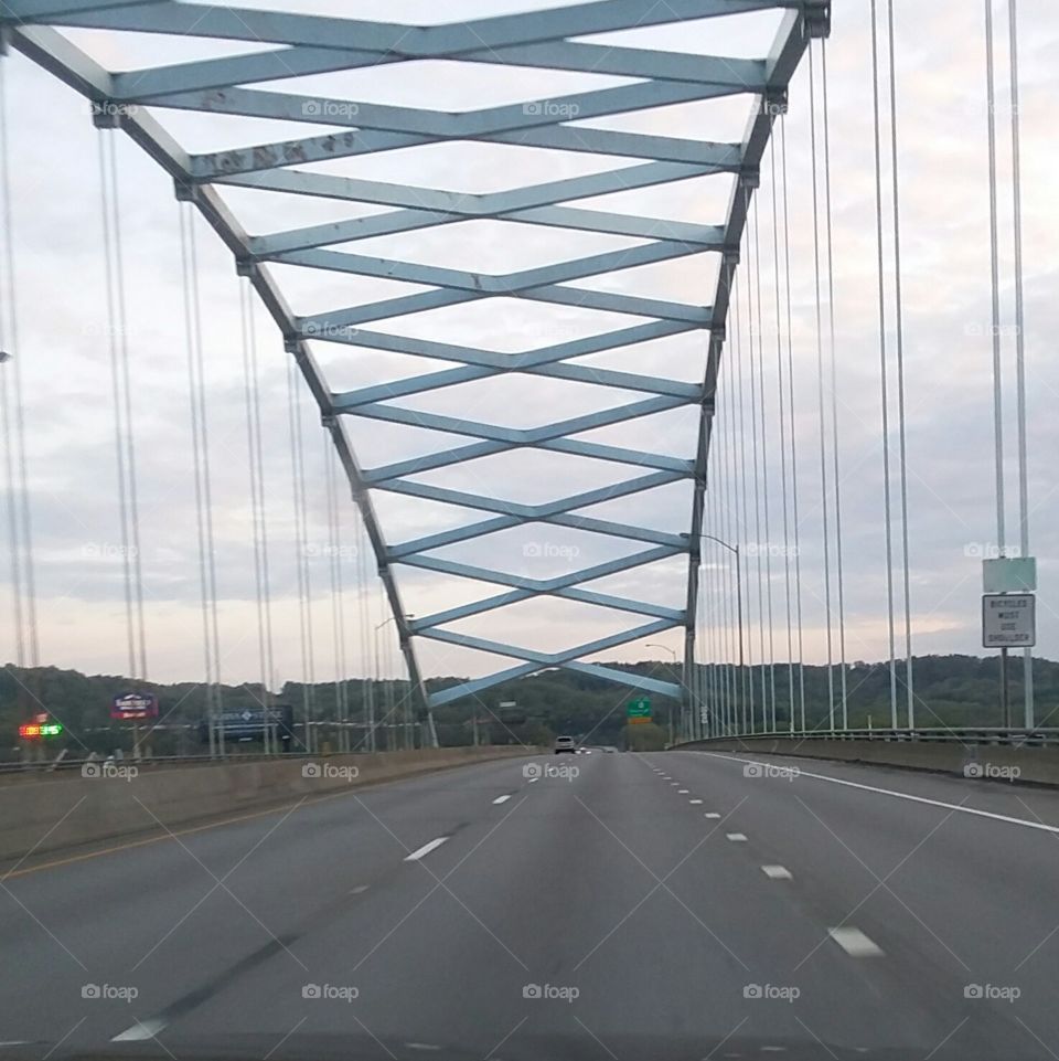 cats cradle bridge to somewhere on the other side.