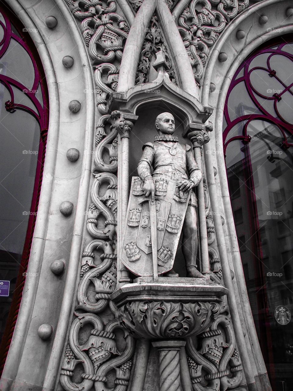 Estacion de Rossio. Detalle Fachada de la Estación de Rossio (Lisboa - Portugal)