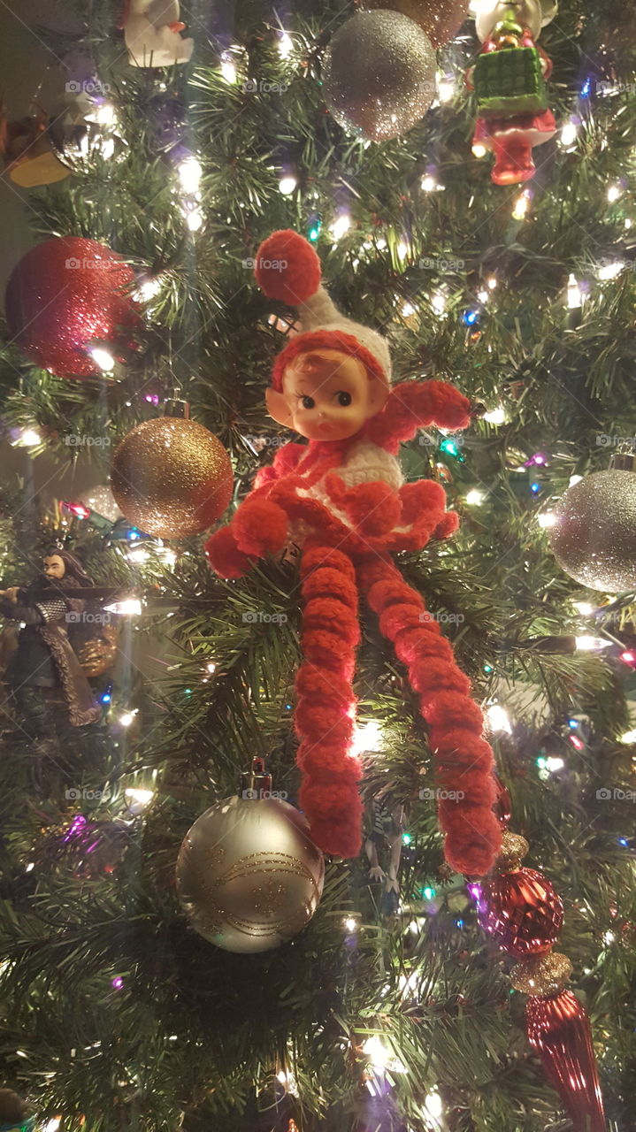 elf in a tree