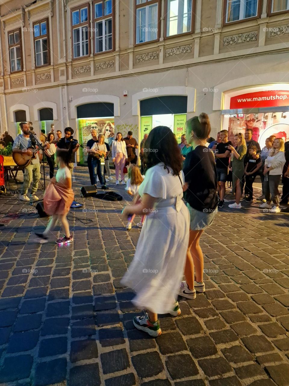 dancing in the street