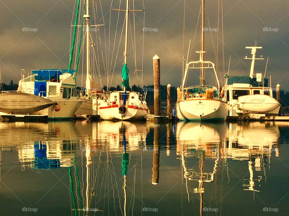 Sunrise calm on Liberty Bay