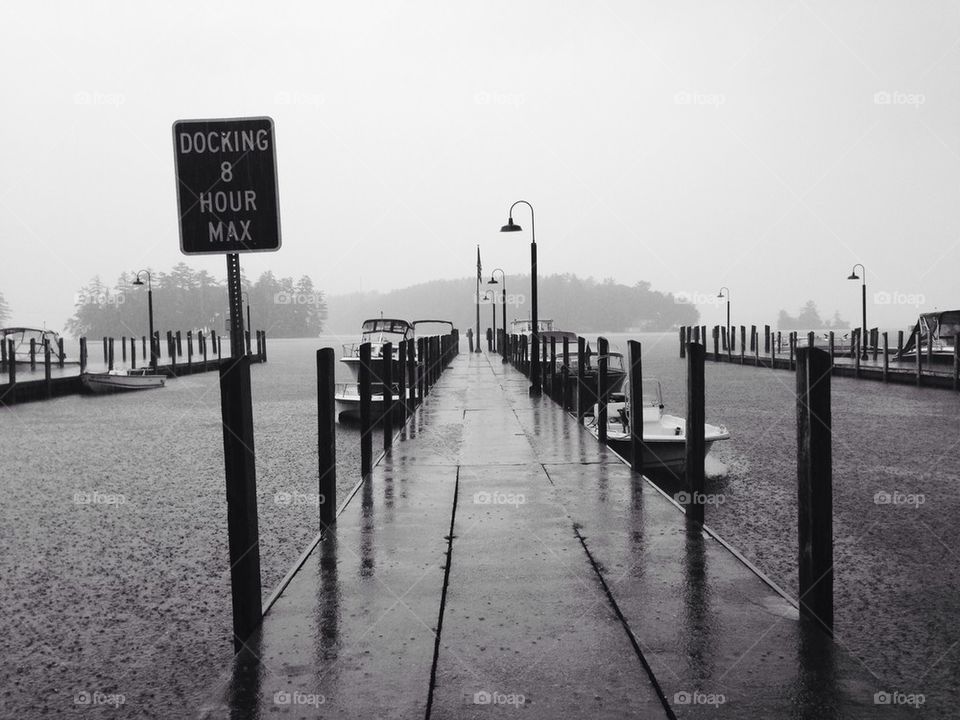 Rainy Days at the Boat Dock