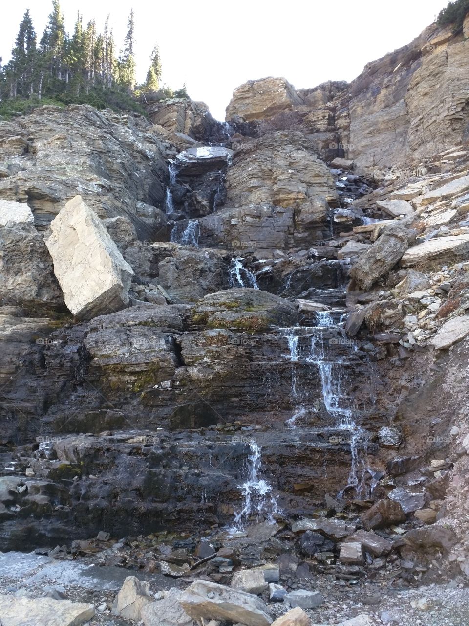 Falls at Glacier National Park, MT