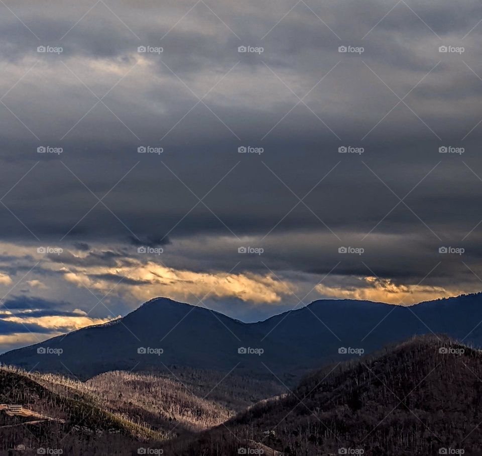 Smoky mountains in East Tennessee