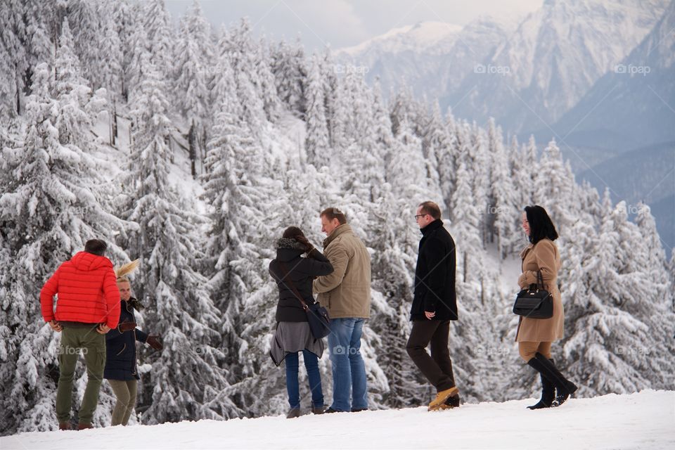 Peak Postavarul , Poiana Brasov, Romania 