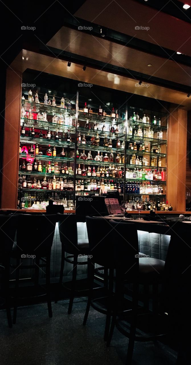 Nothing like an amazing, enticing, beautifully set up bar after a long, tiring day at work. Happy hour. Cocktails. Unwind. Relax.