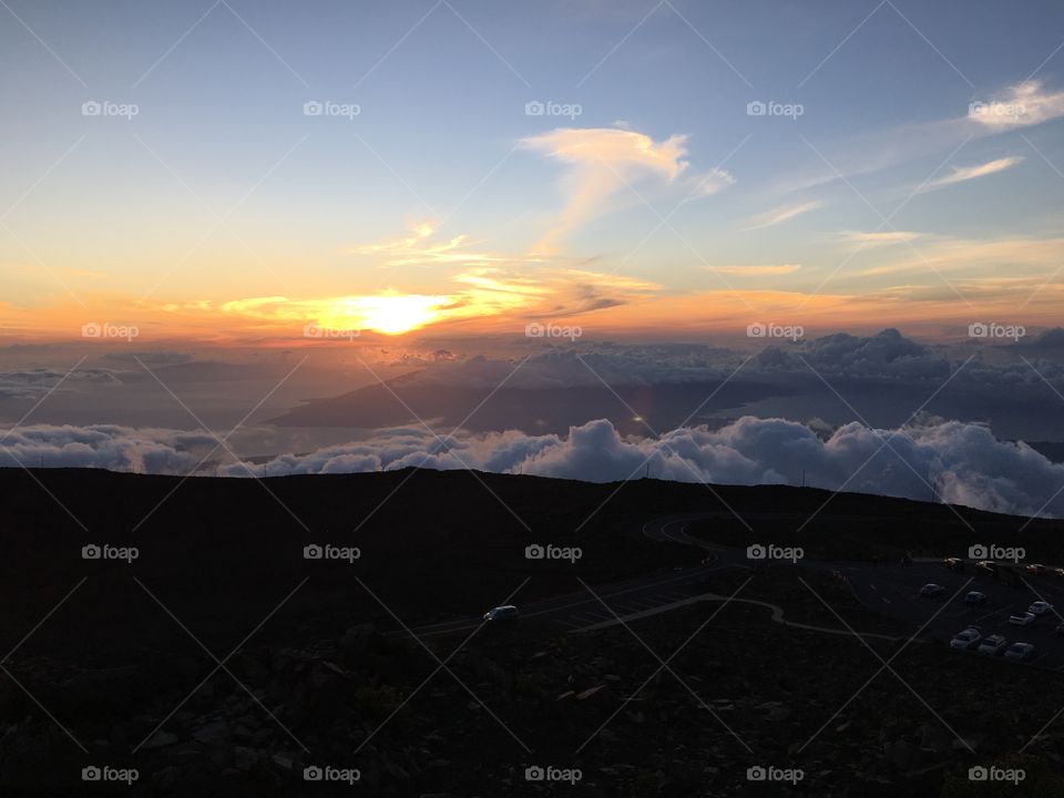 Clouds and sun