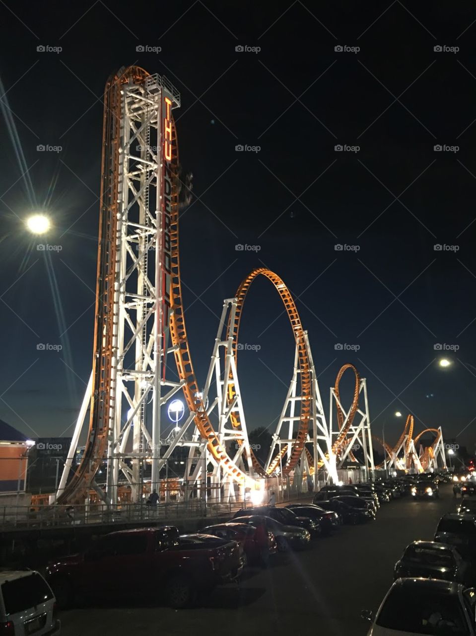 The youngest roller coaster in Coney Island  NY provide you with a fantastic thrill but it colors shine at night with the lighting and swirls attract every eye. 