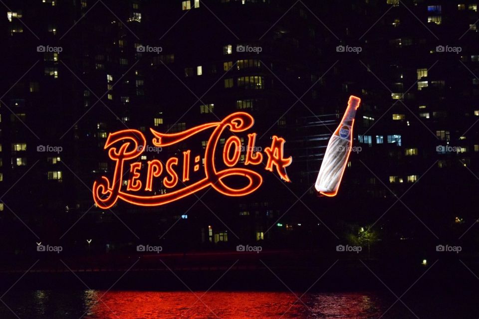 Pepsi cola sign in new york