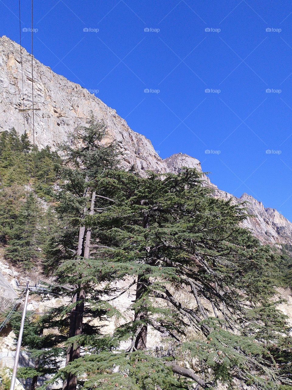 Beautiful view of mountain and sky at Gangotri