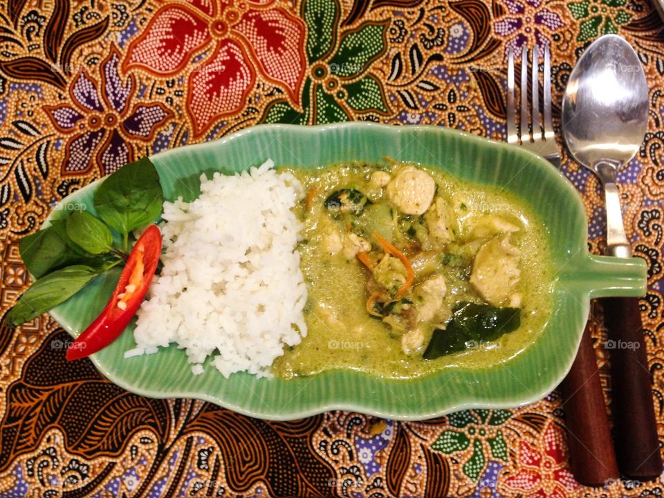 Thai green curry