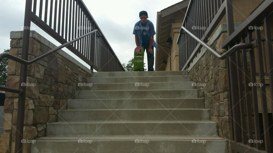conquering fear. My 15 year old mastered a skateboard trick. He conquered a fear by staying focused and passionate about his dream.