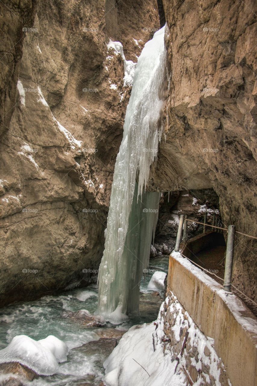 Frozen waterfall 