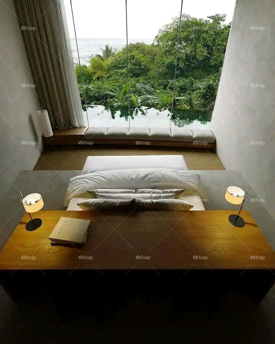 Glory be to God, the magnificent and picturesque view and the natural green trees are a view that is nothing more wonderful than it