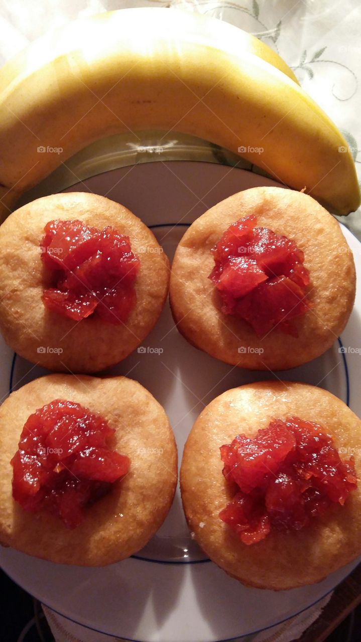 Donuts with jam